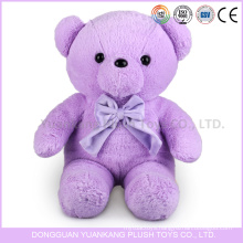 vivid purple plush bear toys with heart